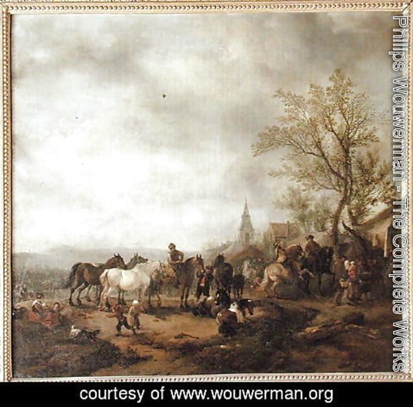 Philips Wouwerman - A Horse Fair