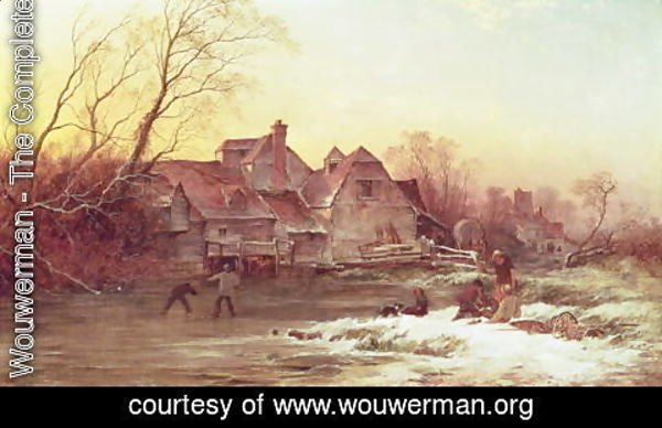 Philips Wouwerman - Winter Scene