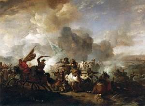 Philips Wouwerman - Skirmish of Horsemen between Orientals and Imperials