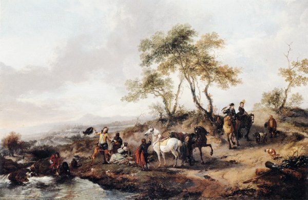 The Halt of the Hunting Party
