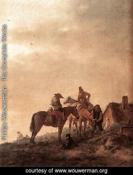 Philips Wouwerman - Rider's Rest Place