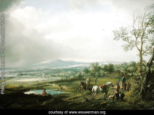 A Hawking Party in an Extensive Landscape