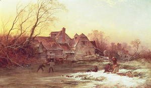 Philips Wouwerman - Winter Scene