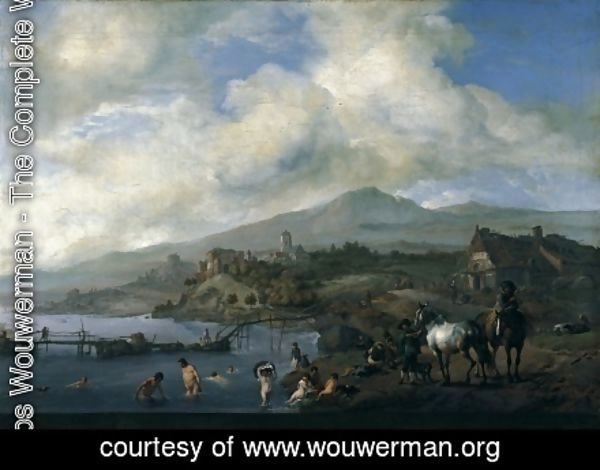 Landscape with Bathers c 1660
