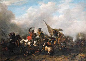 Philips Wouwerman - A cavalry skirmish