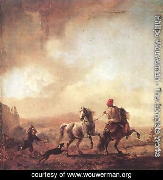 Philips Wouwerman - Two Horses